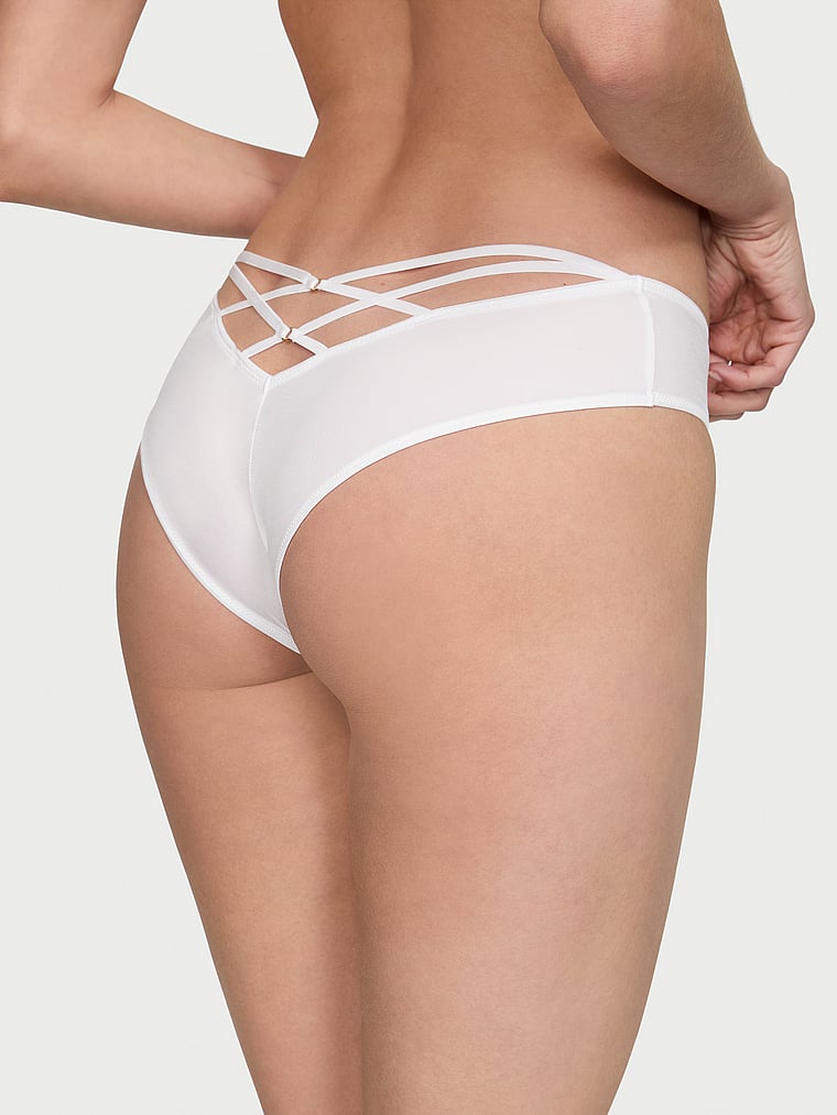 Strappy-Back High-Leg Cheeky Panty image number null