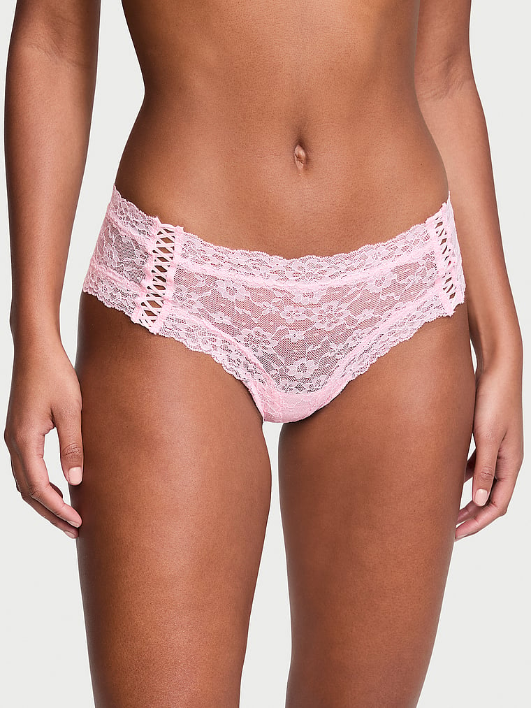 Lace-Up Lace Cheeky Panty image number null