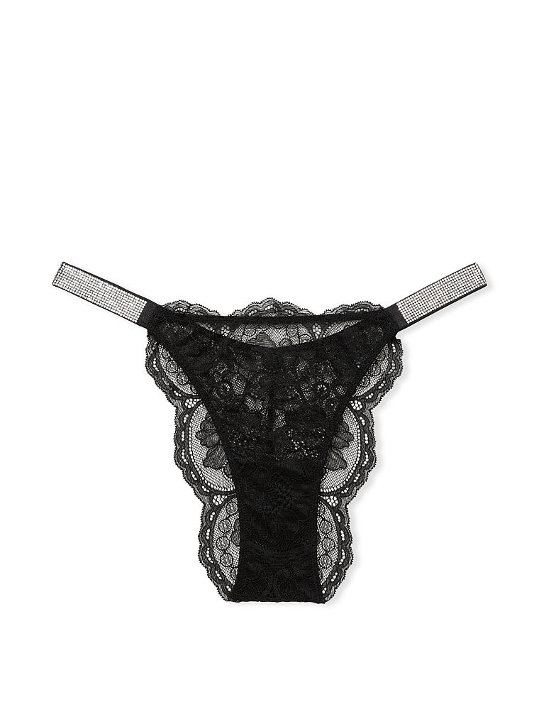 Bombshell Shine Lace Brazilian Panty image number null