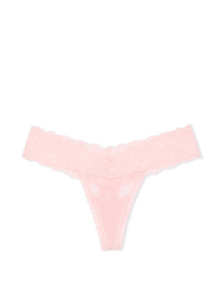 Sequin Posey Mesh Thong Panty image number null