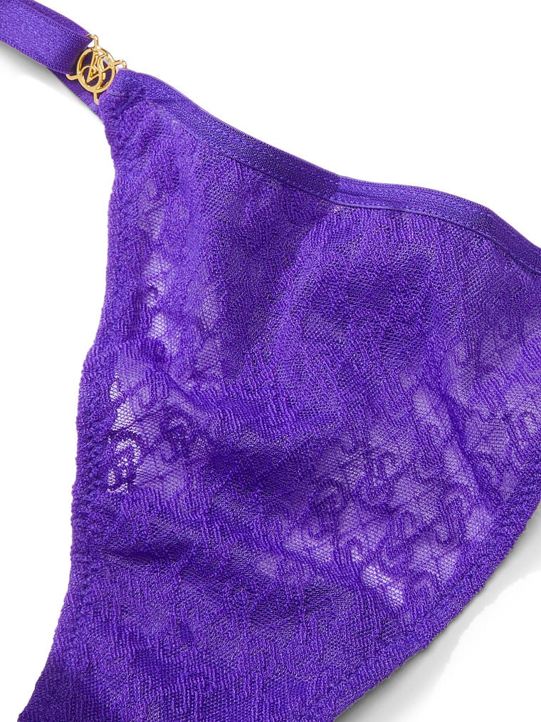 Icon by Victoria's Secret Icon Lace Adjustable Thong Panty image number null