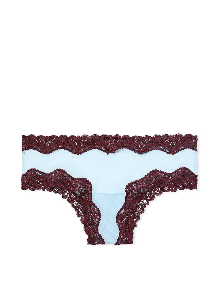 Tease Mesh Lace-Trim Cheeky Panty image number null