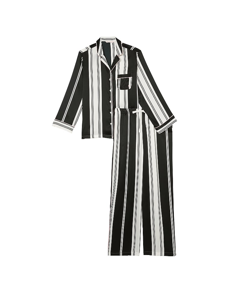 Satin Long Pajama Set image number null