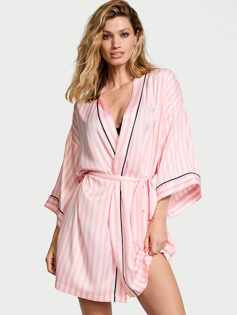 Victoria's Secret Fashion Show '24 Glazed Satin Short Robe