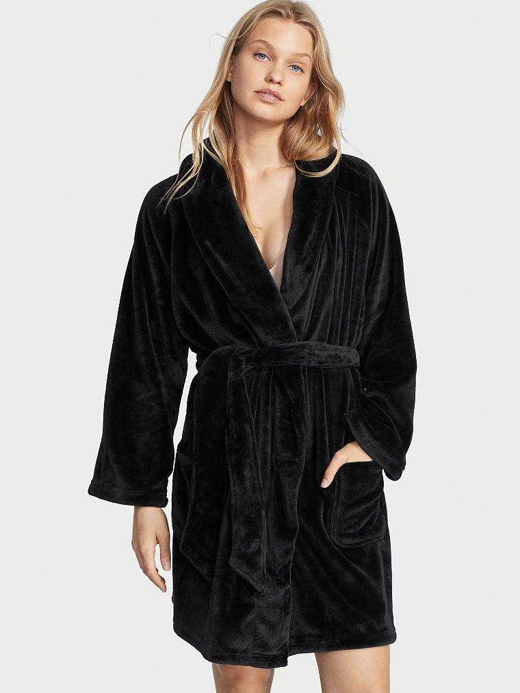 Short Cozy Robe image number null